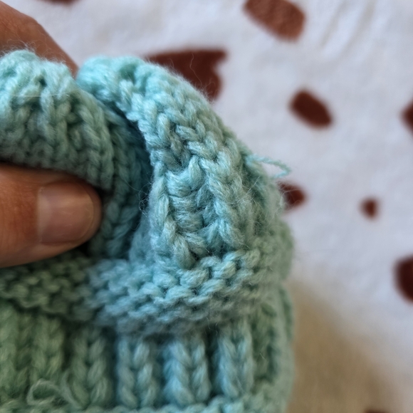C.C Kids Knit Beanie - Light Blue - Picture 2 of 3